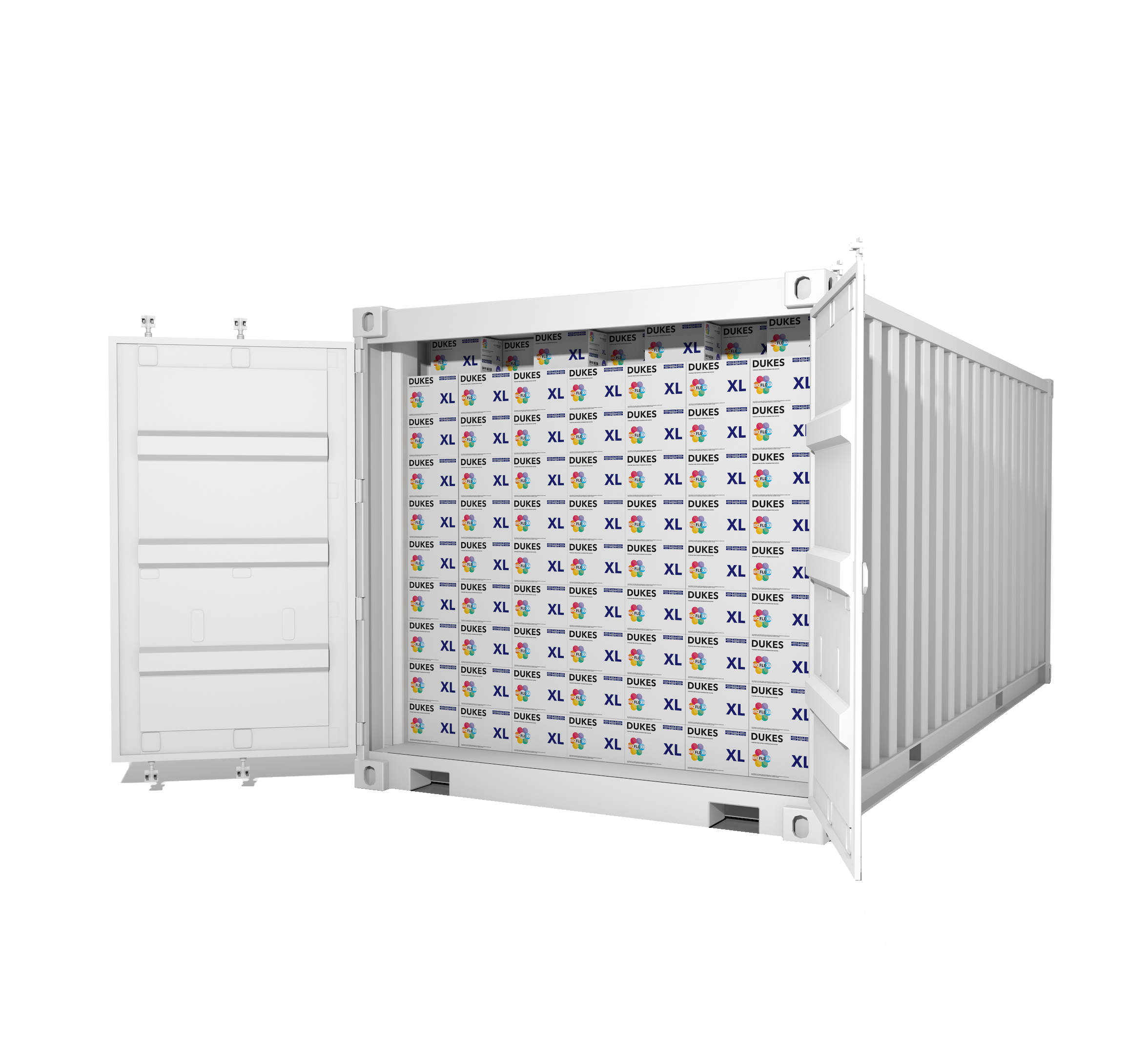 DUKES BIOFLEXX™ Biodegradable Nitrile Exam Gloves, 3.5 Mil, Blue, 4,000,000/40FT