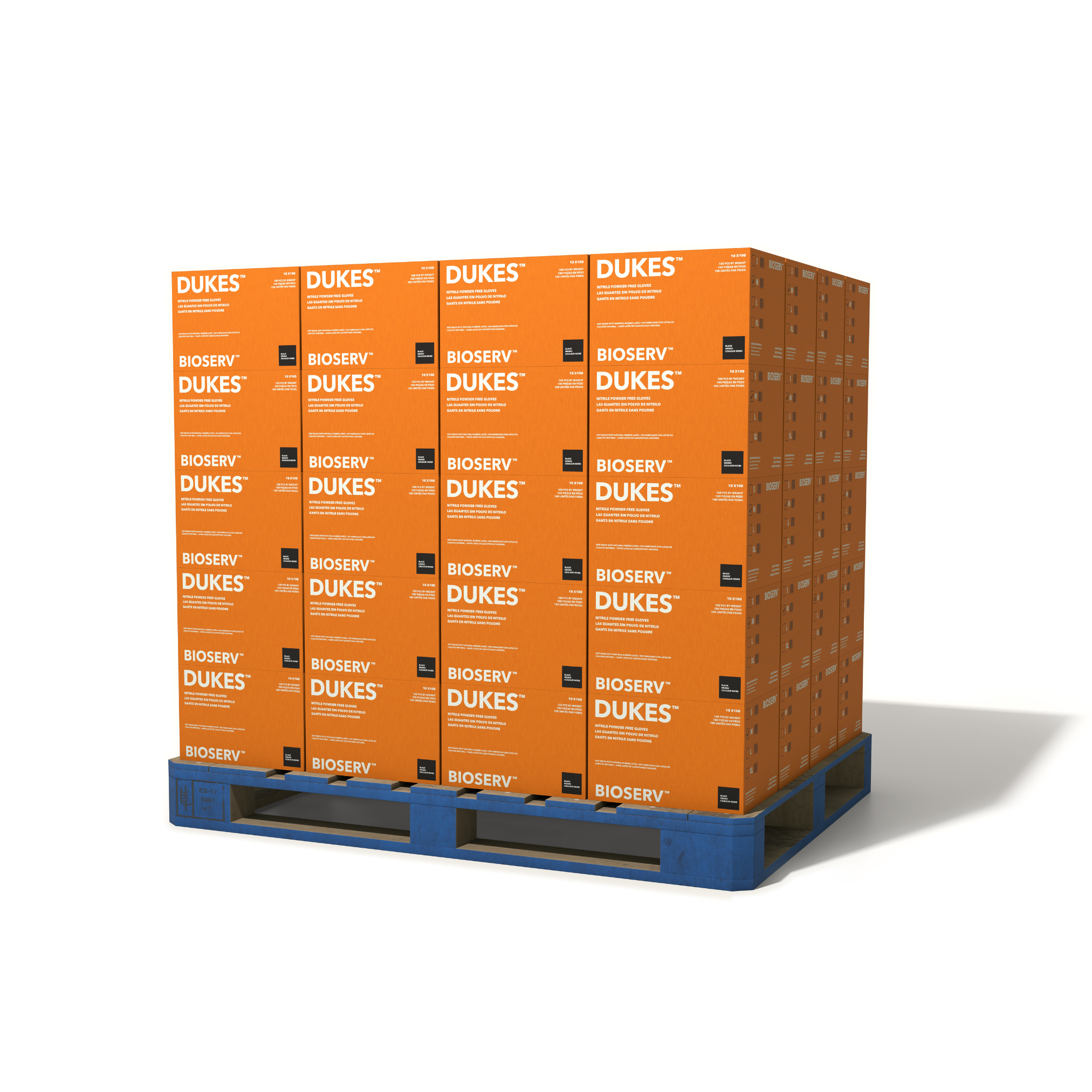 DUKES BIOSERV™ Biodegradable Nitrile Gloves, 4 Mil, Black, 80,000/Pallet